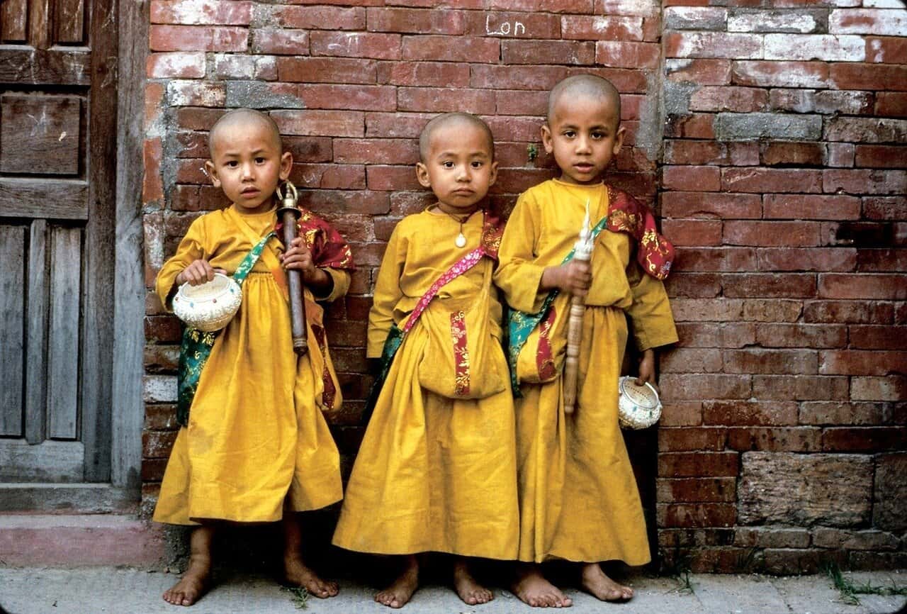 Kinder in Nepal