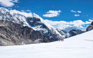 Blick vom Cho-La-Pass hinunter nach Osten