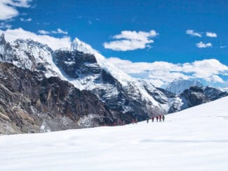 Blick vom Cho-La-Pass hinunter nach Osten