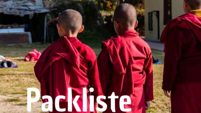 Packliste Nepal Packliste Nepal