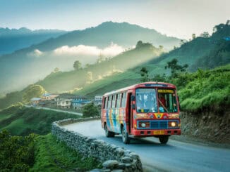 Bus in Nepal