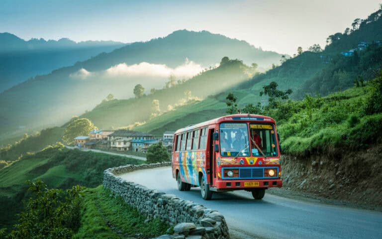 Mit Bus durch Nepal – Günstig reisen und mehr vom Land sehen Bus in Nepal