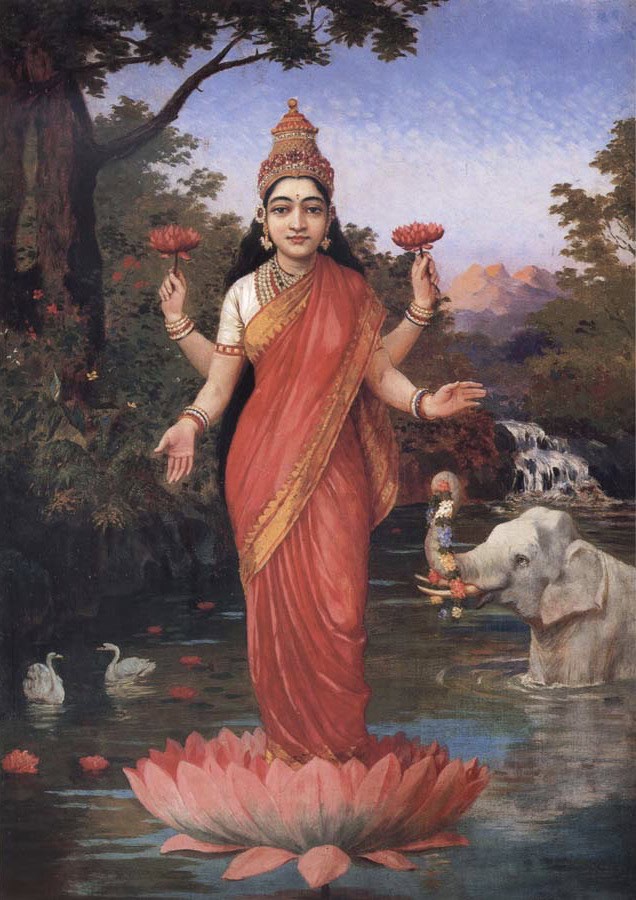 Tihar in Nepal: Das Lichterfest in fünf Tagen Ravi_Varma-Lakshmi